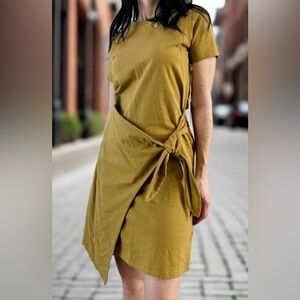 Jackson Rowe Paradise Wrap Dress Mustard Size XS
